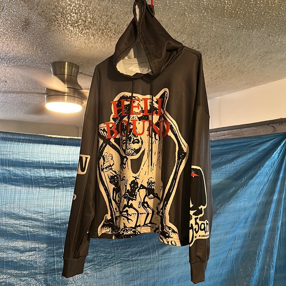 Vintage Hell Bound printed hoodie Xl brand new never worn